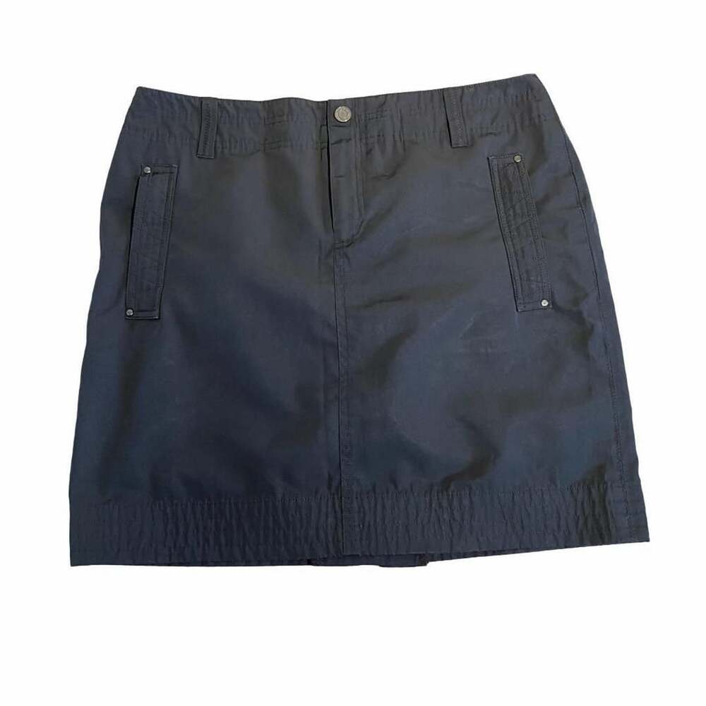 Ralph Lauren Golf Skirt Size 8 Black Nylon Sporty Pocketed